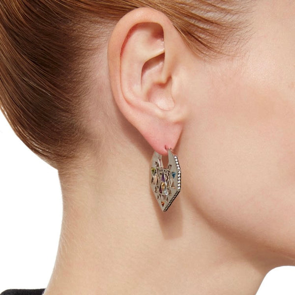 Noor Fares Noor Fares Sri Yantra Chandbali Earrings