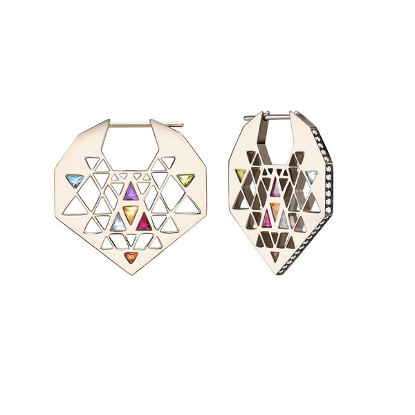 Noor Fares Noor Fares Sri Yantra Chandbali Earrings