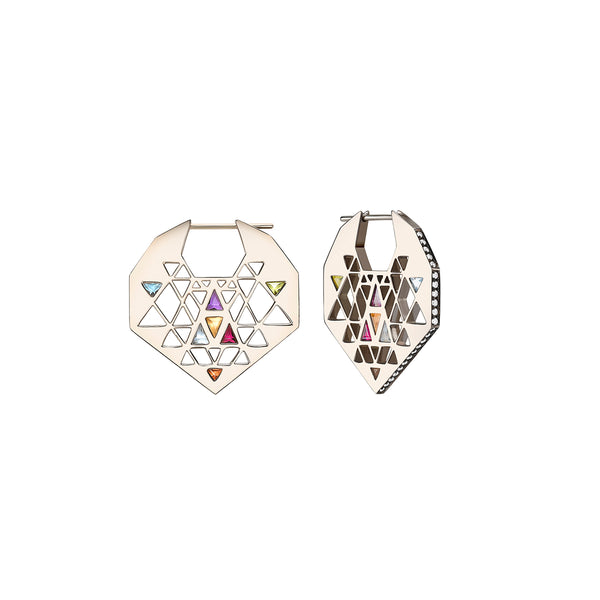 noor fares Noor Fares Sri Yantra Chandbali Earrings