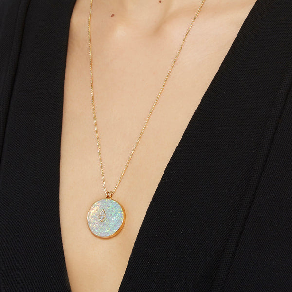 Noor Fares Noor Fares Sri Yantra Diamond Carved Amulet