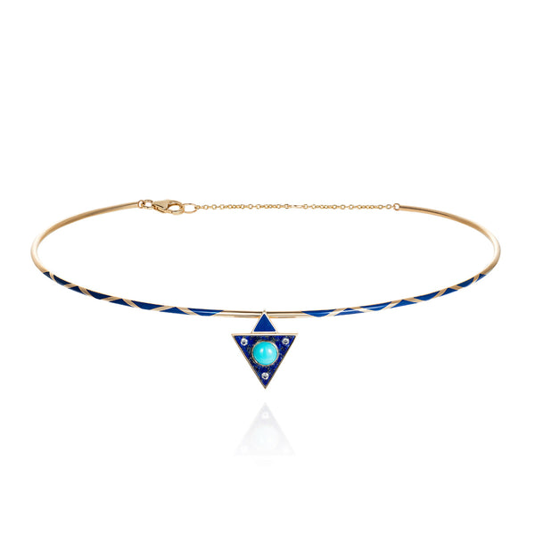 noor fares Noor Fares Vishuddha Lapis Lazuli Choker