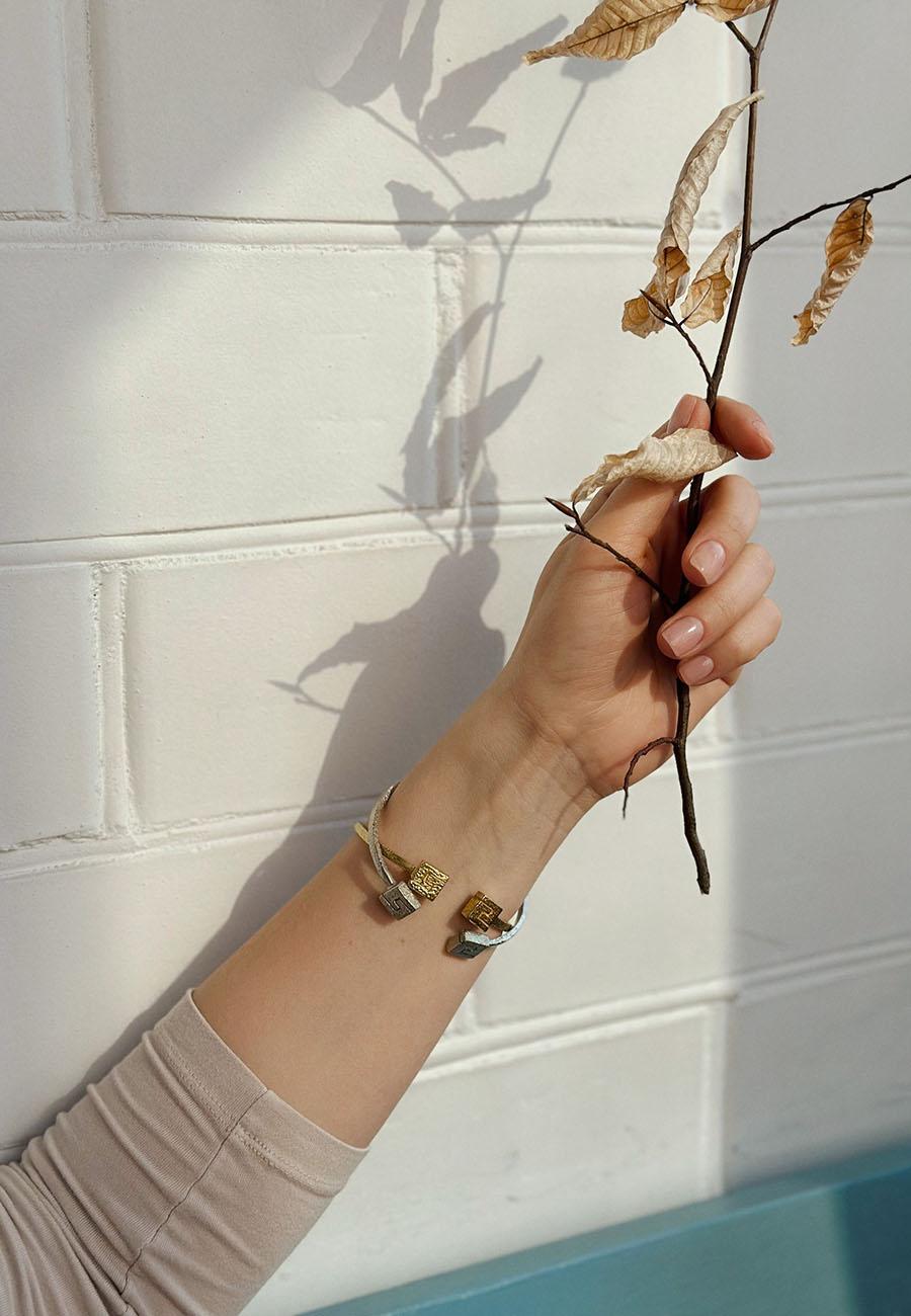 NOOSA Athena Cuff Bracelet Silver