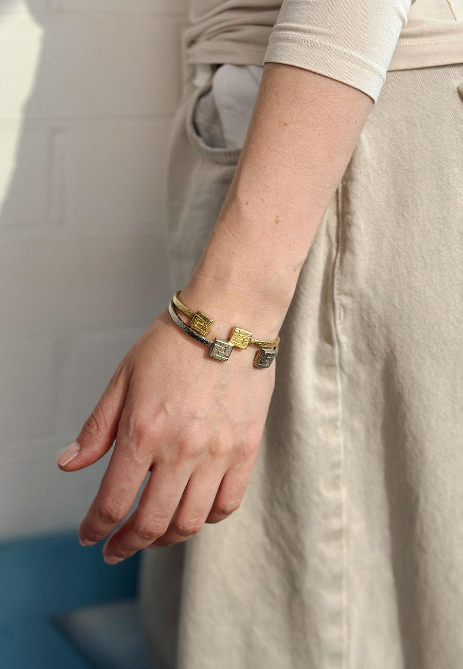 NOOSA Athena cuff bracelet silver