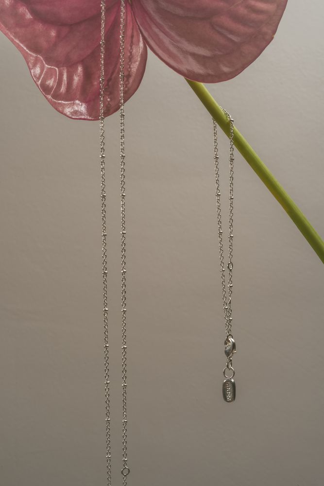 NOOSA Ball Curb Chain Bracelet Silver-plated Brass