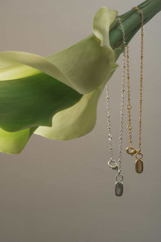 NOOSA Ball curb chain bracelet silver-plated brass