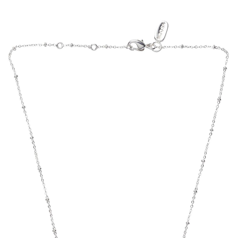 NOOSA Ball Curb Chain Necklace Silver-plated Brass