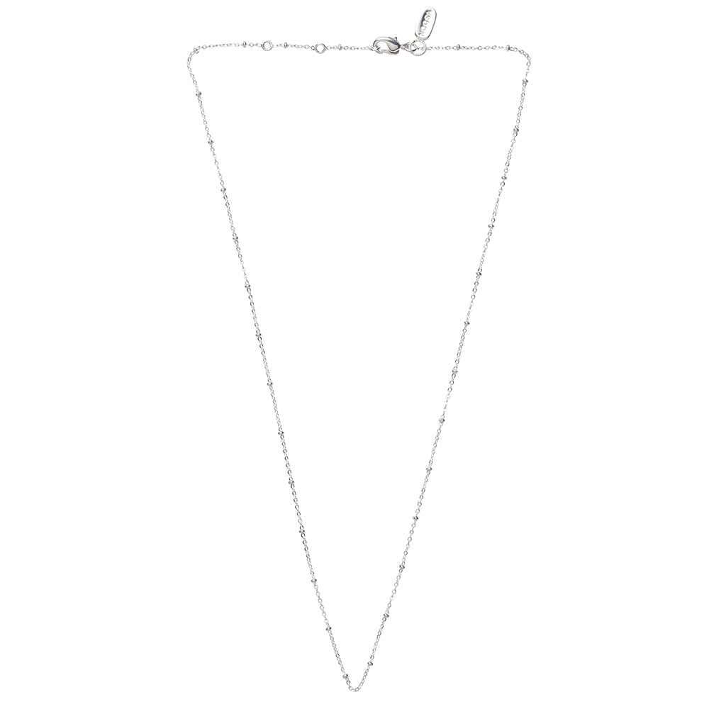 NOOSA Ball Curb Chain Necklace Silver-plated Brass