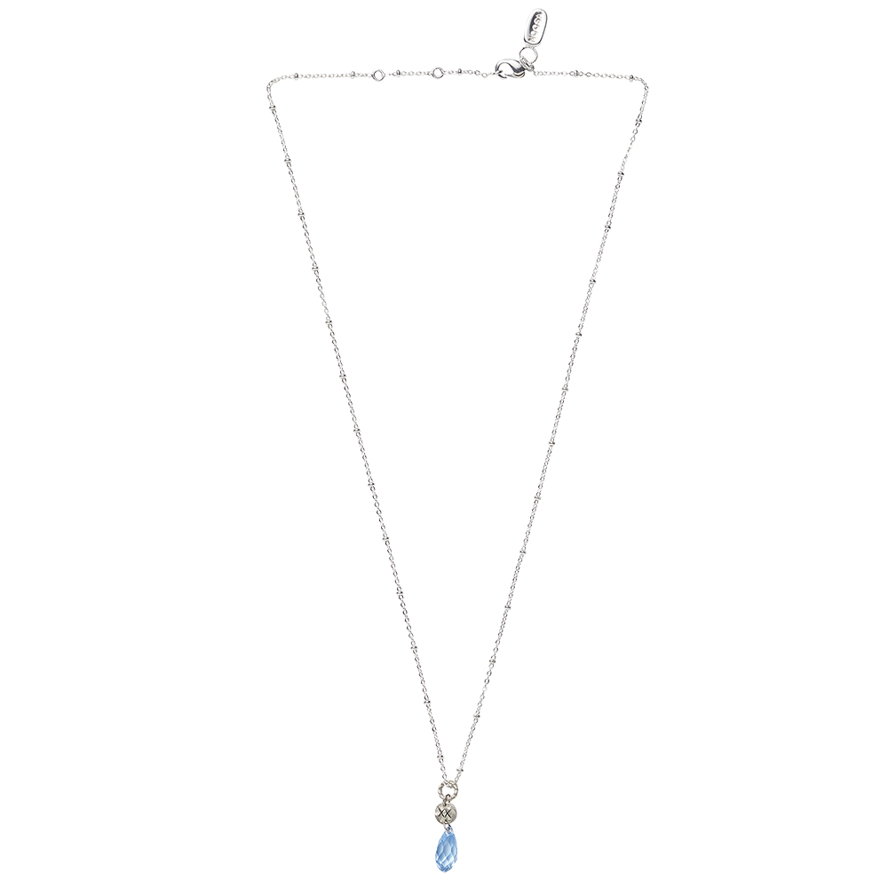 NOOSA Ball Curb Chain Necklace Silver-plated Brass