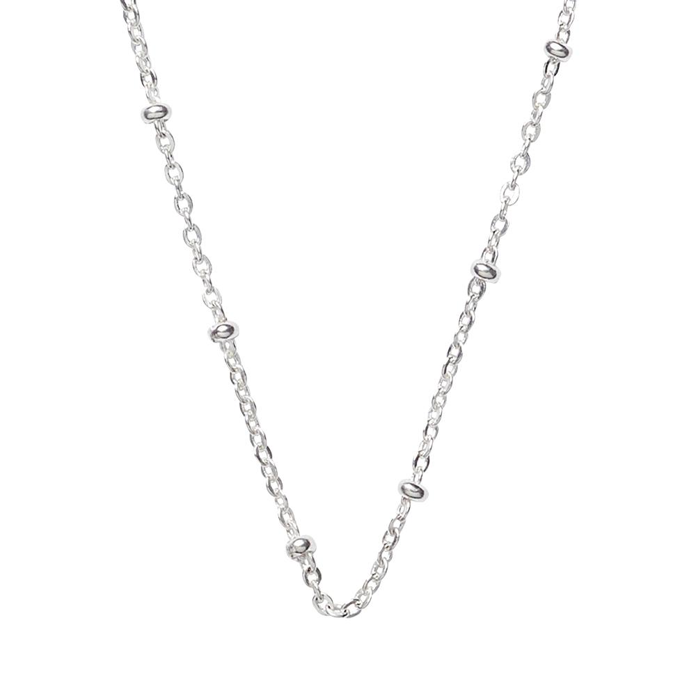 NOOSA Ball curb chain necklace silver-plated brass