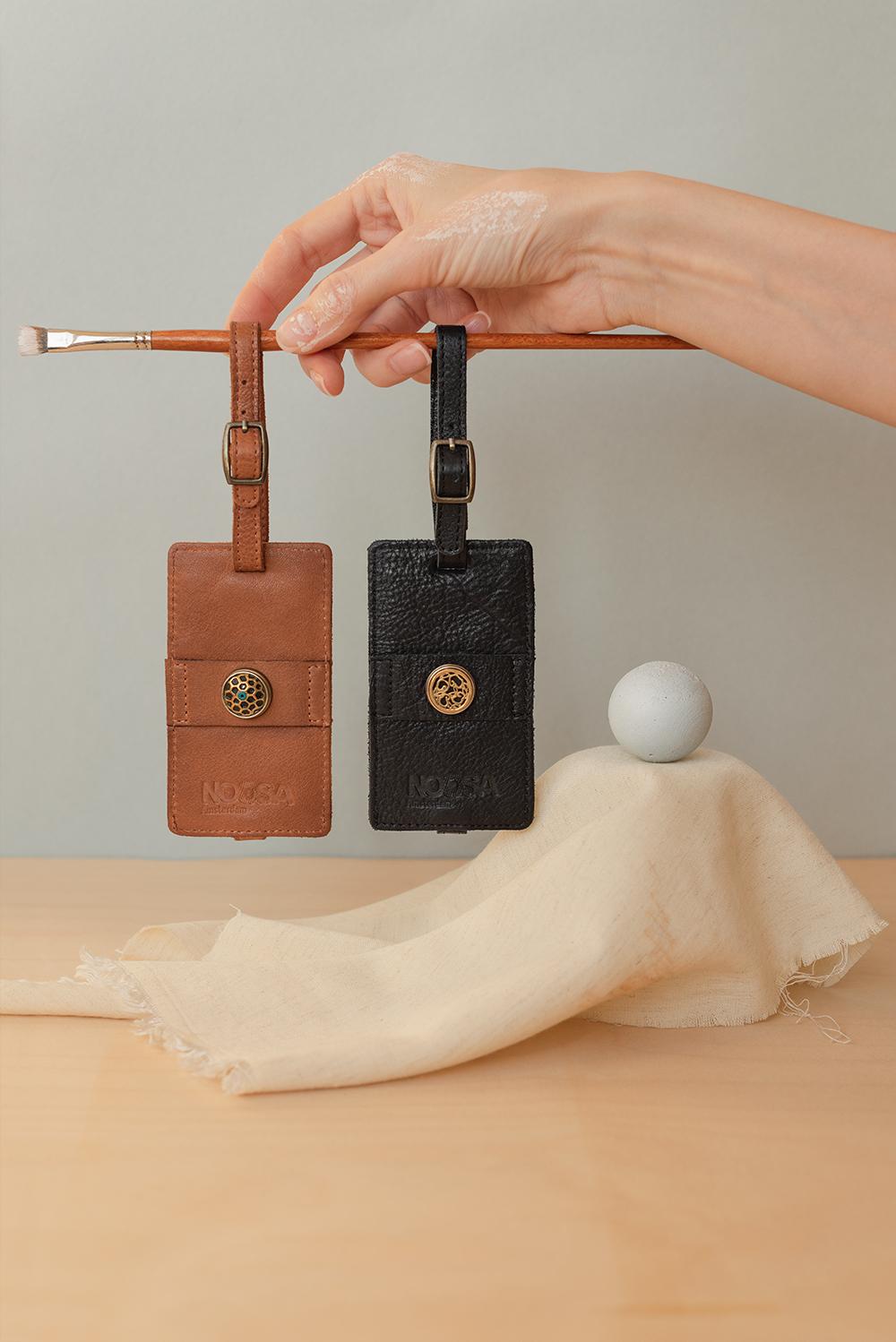 NOOSA Meili Luggage Tag Mid Brown