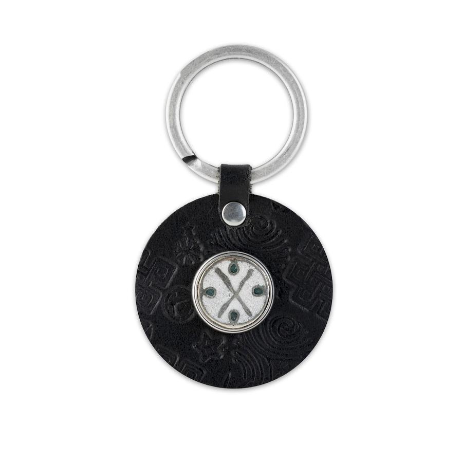 NOOSA Norn Circle Key Ring Black