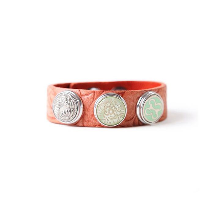 NOOSA Original classic bracelet embossed peach
