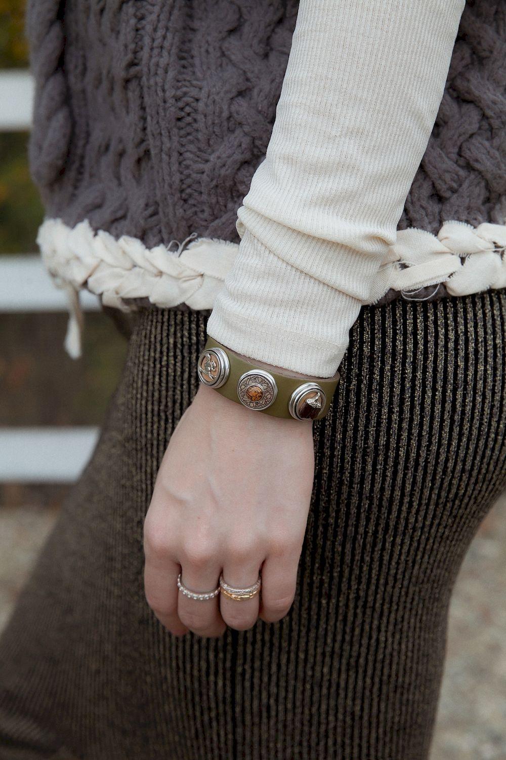 NOOSA Original classic bracelet olive green