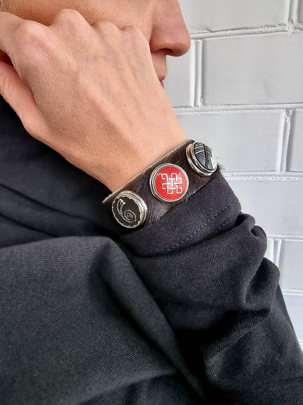 NOOSA Original classic cowhide bracelet black