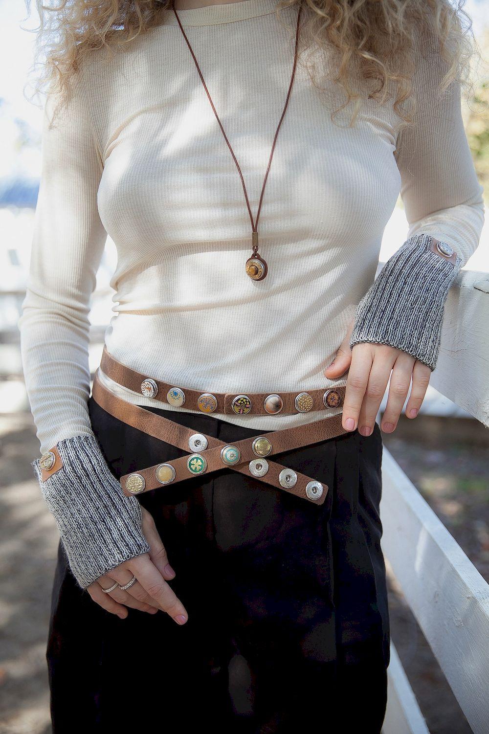 NOOSA Original Classic Double Belt brown