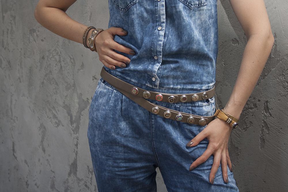 NOOSA Original Classic Double Belt Grey