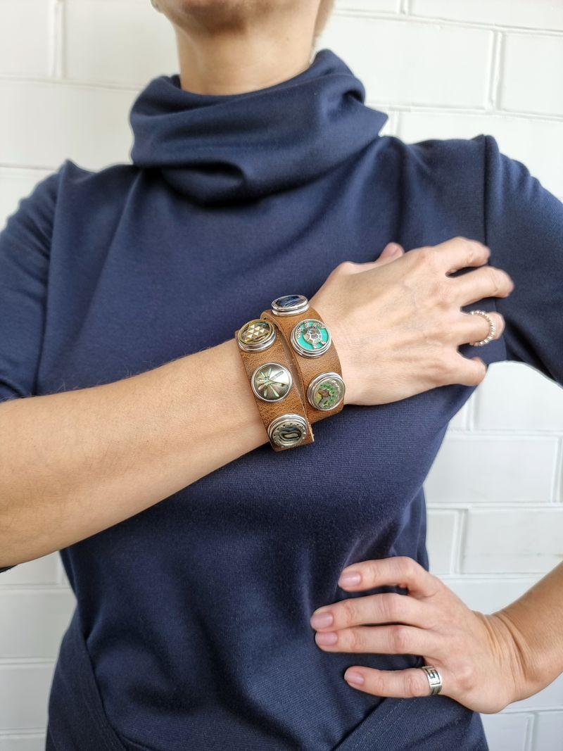 NOOSA Original Classic Double Bracelet Brown