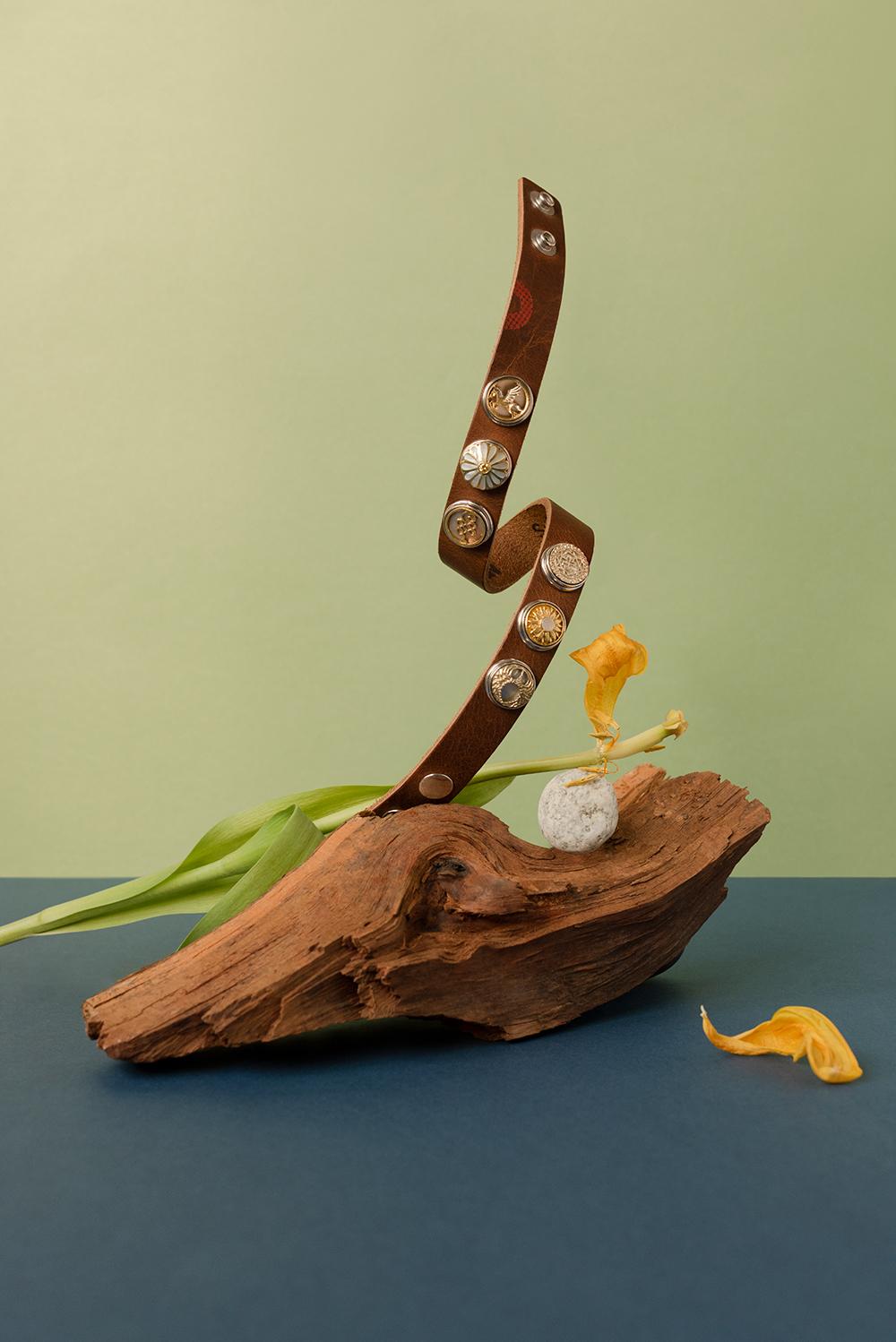 NOOSA Original classic double bracelet brown