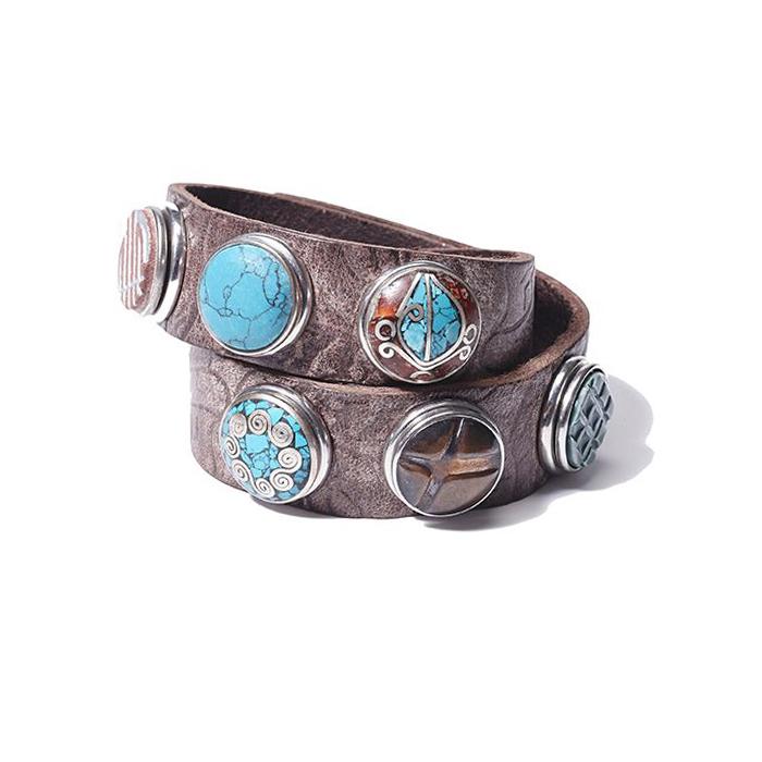 NOOSA Original Classic Double Bracelet Chocolate