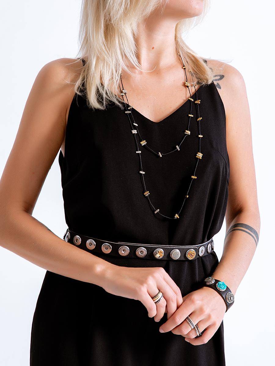 NOOSA Original Classic Narrow Allover Belt Black