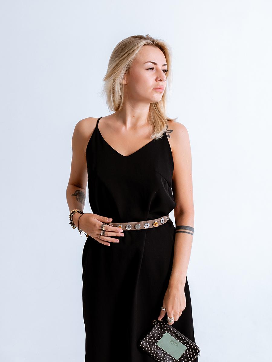 NOOSA Original Classic Narrow Allover Belt Grey