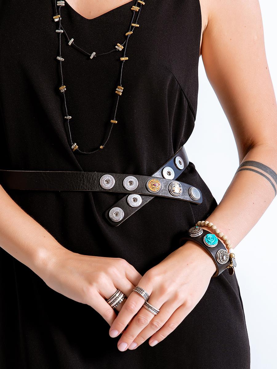 NOOSA Original Classic Narrow Belt Black