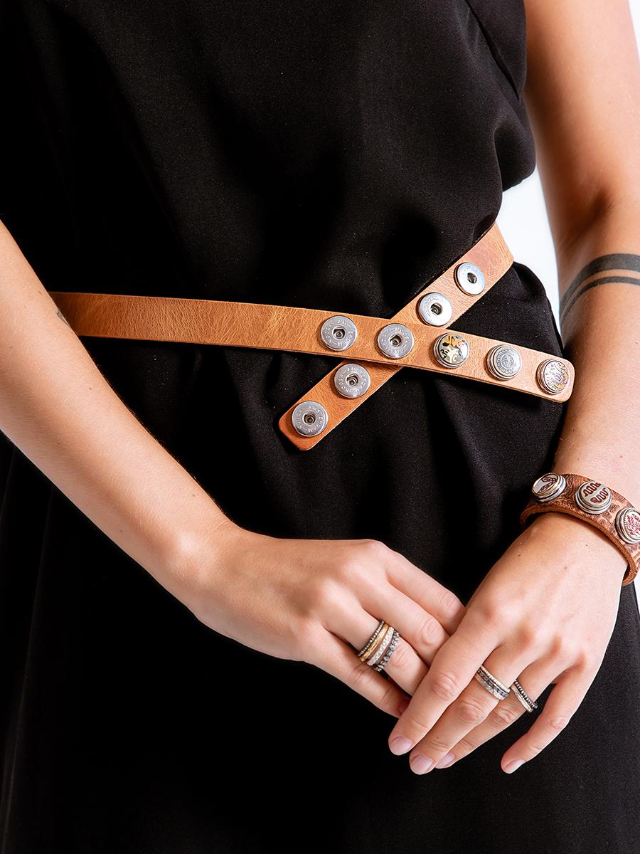 NOOSA Original Classic Narrow Belt Ginger