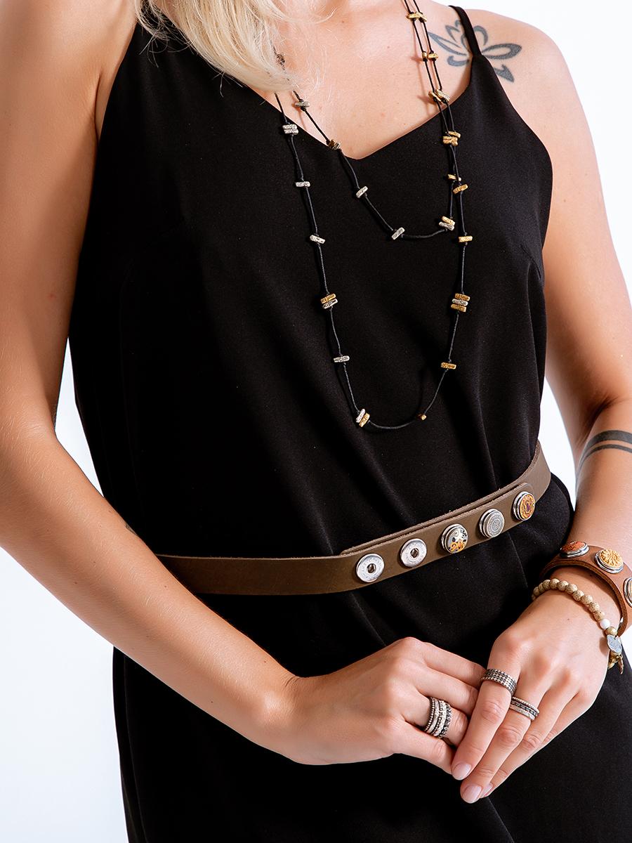 NOOSA Original Classic Narrow Belt Grey