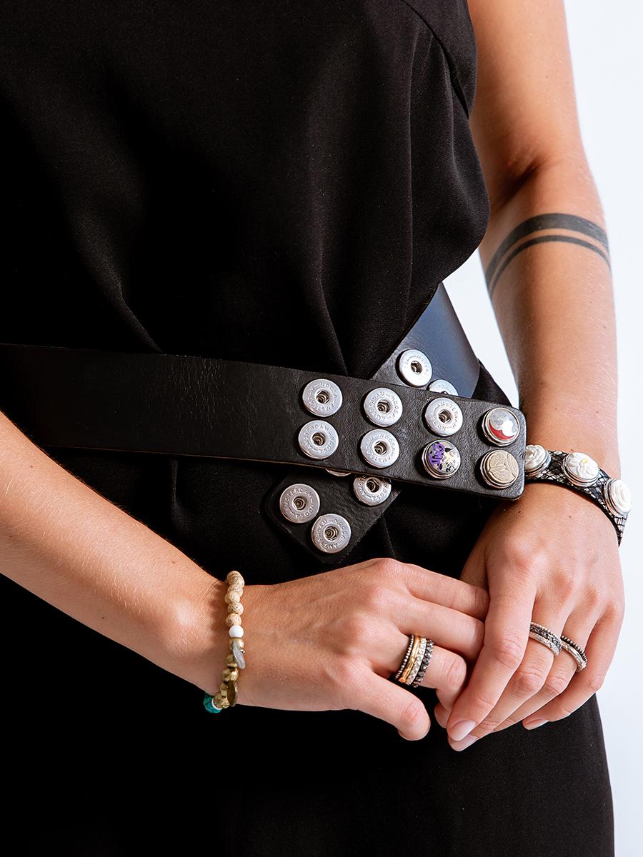 NOOSA Original Classic Wide Belt Black