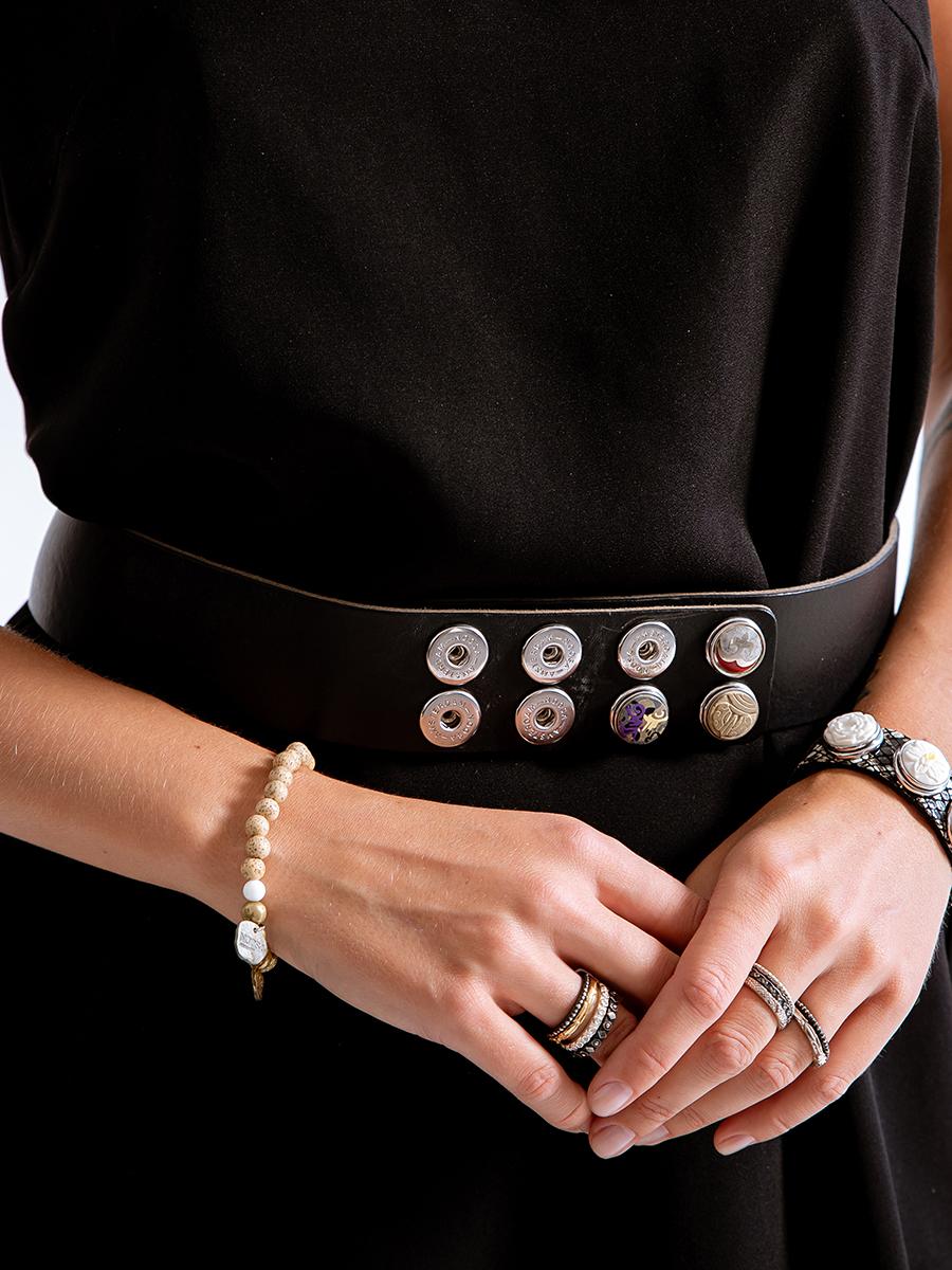 NOOSA Original Classic Wide Belt Black