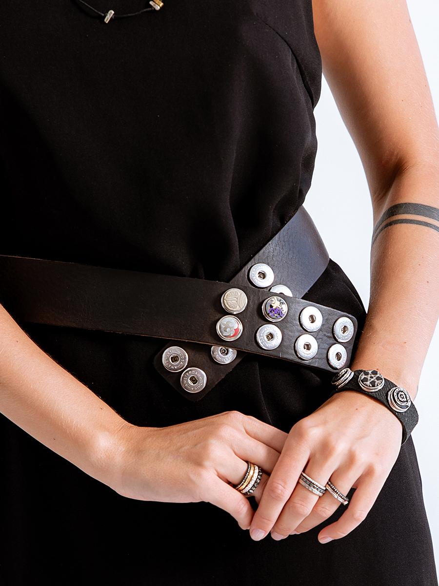 NOOSA Original Classic Wide Belt Dark Brown