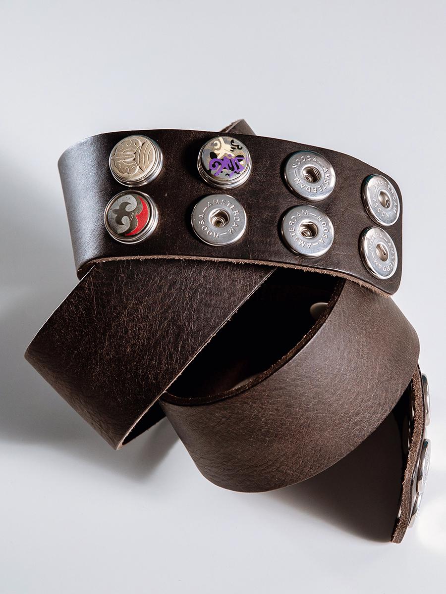 NOOSA Original Classic Wide Belt Dark Brown