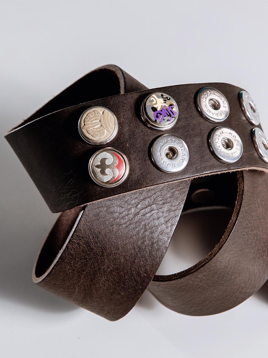 NOOSA Original Classic Wide Belt Dark Brown