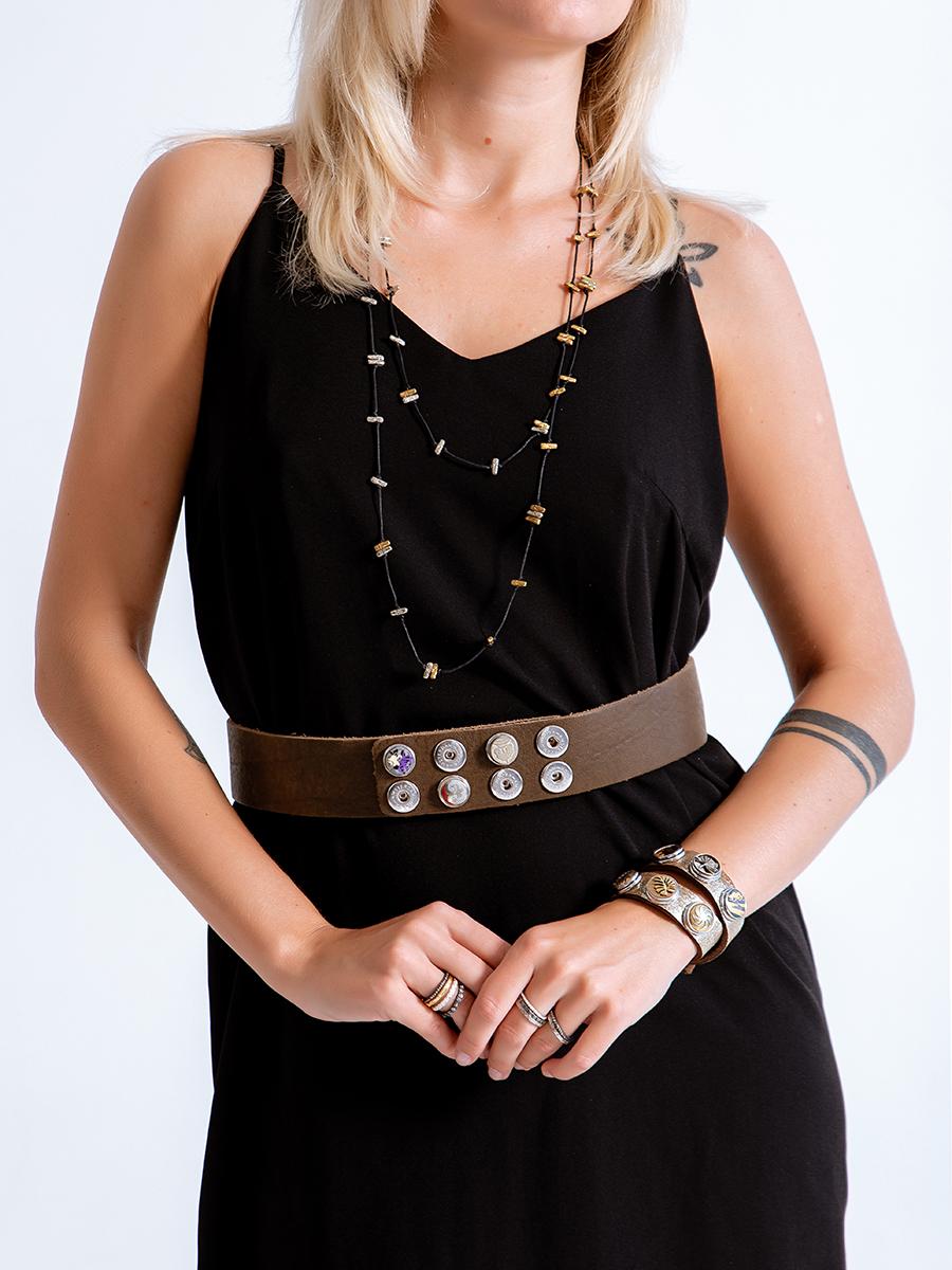 NOOSA Original Classic Wide Belt Grey