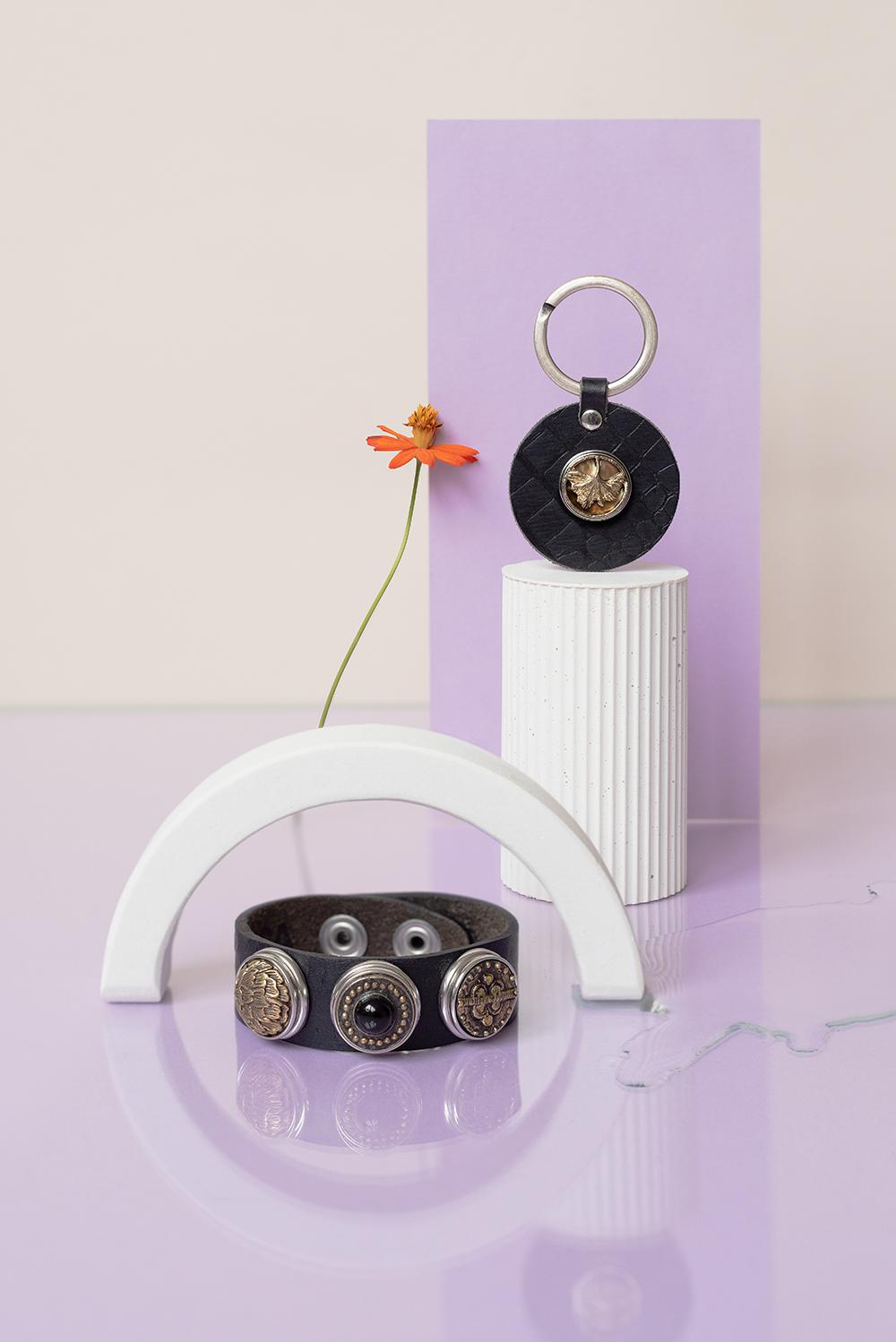 NOOSA Original Croco Print Bracelet Black