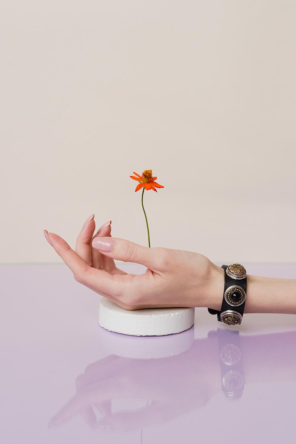 NOOSA Original Croco Print Bracelet Black