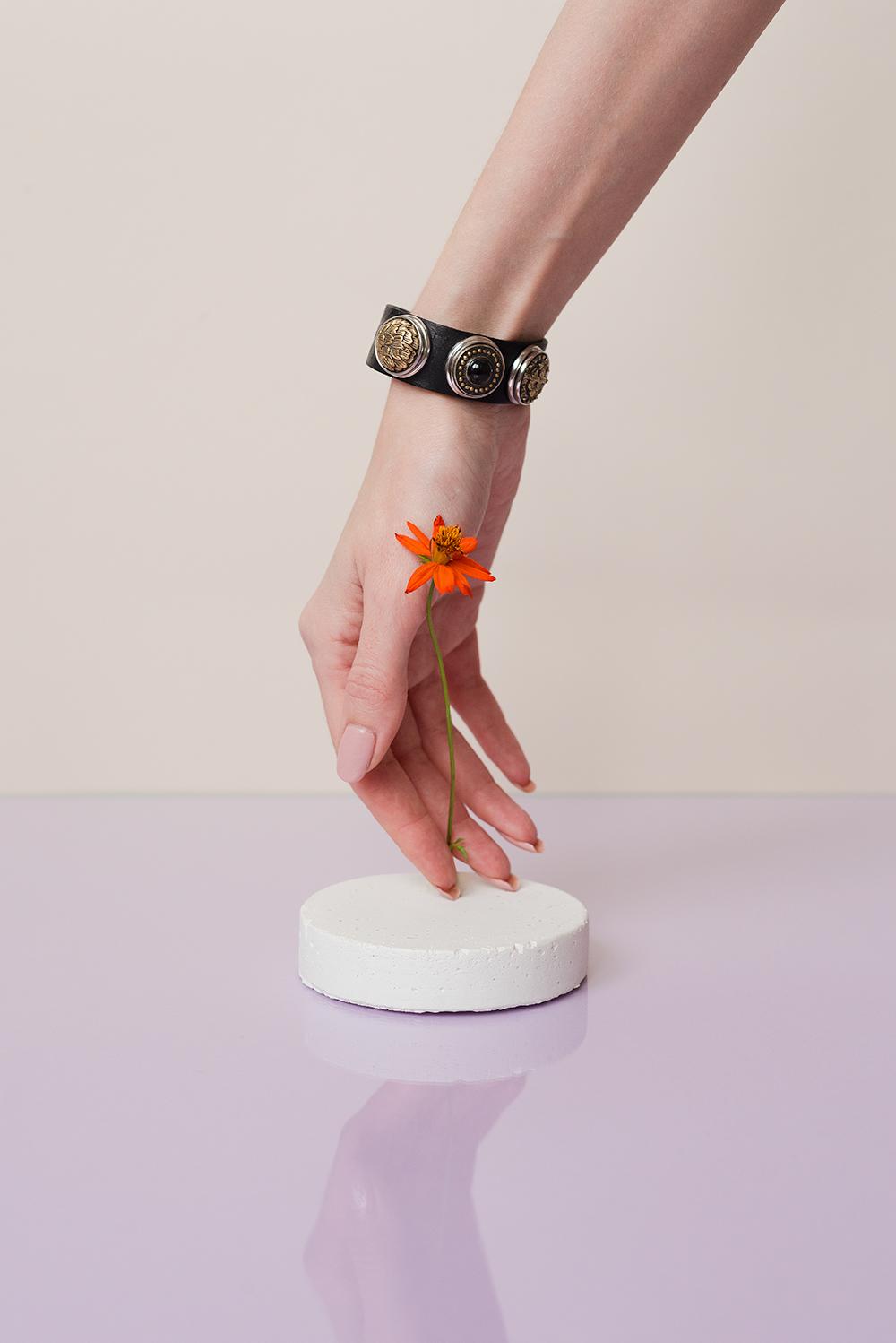 NOOSA Original Croco Print Bracelet Black