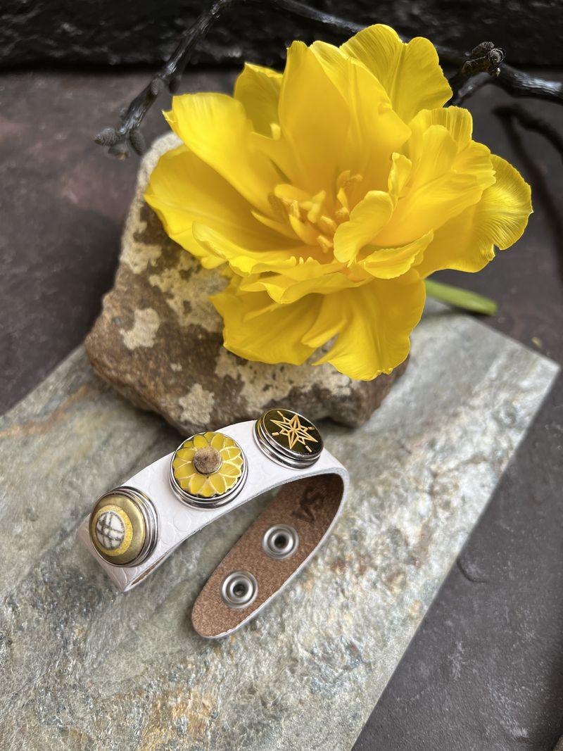 NOOSA Original Croco Print Bracelet White