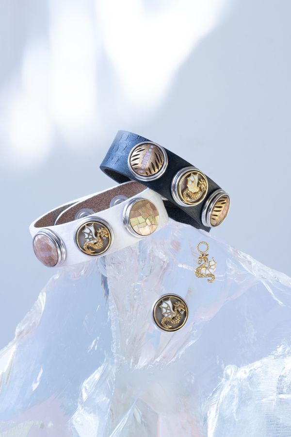 NOOSA Original Croco Print Bracelet White