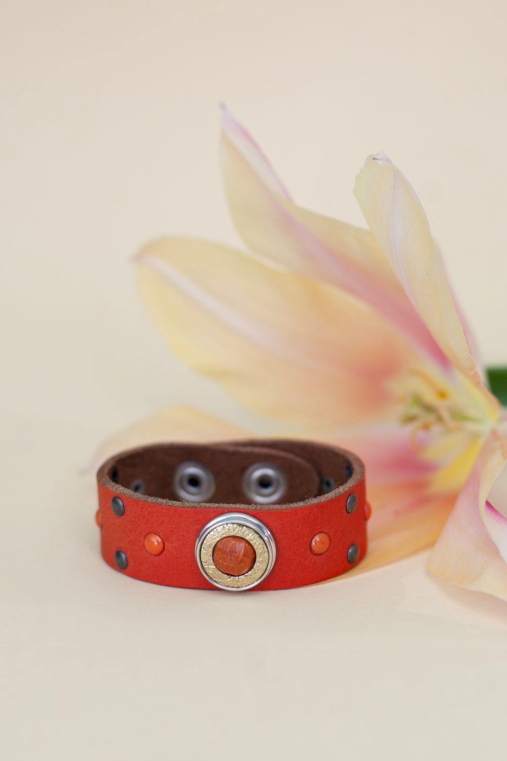 NOOSA Original Origin Studded Bracelet Tangerine