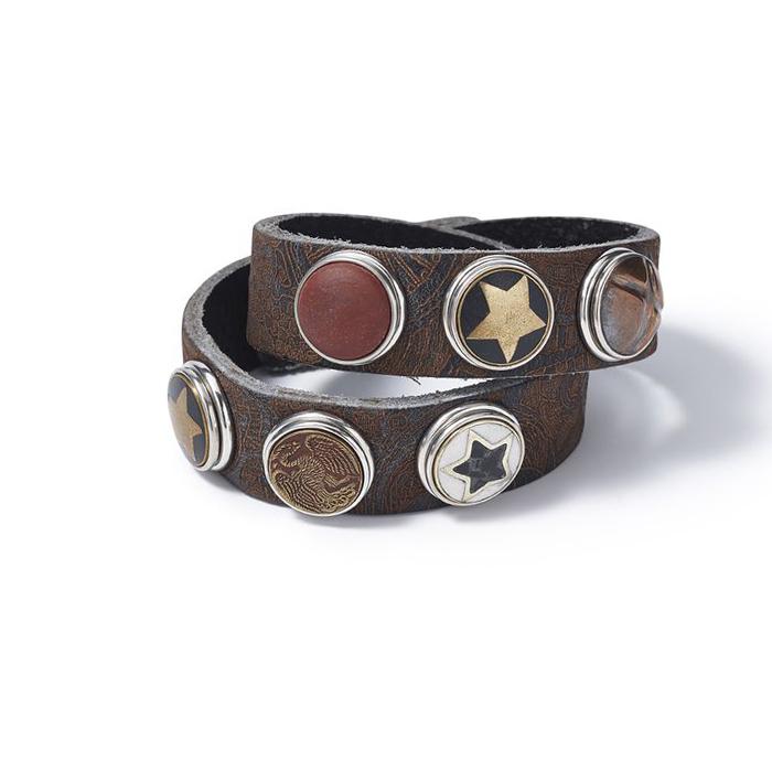 NOOSA Original Tattoo Double Bracelet Brown