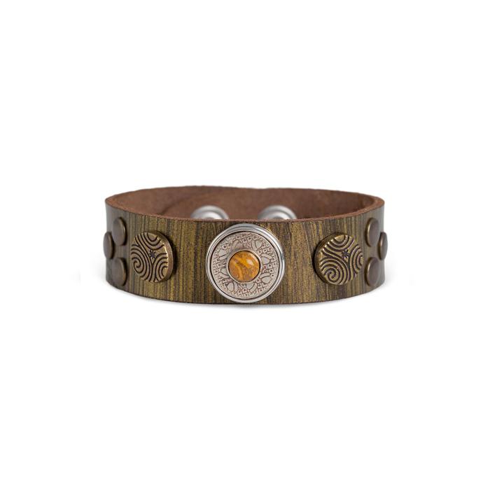 NOOSA Original Trispiral Bracelet Olive Marble