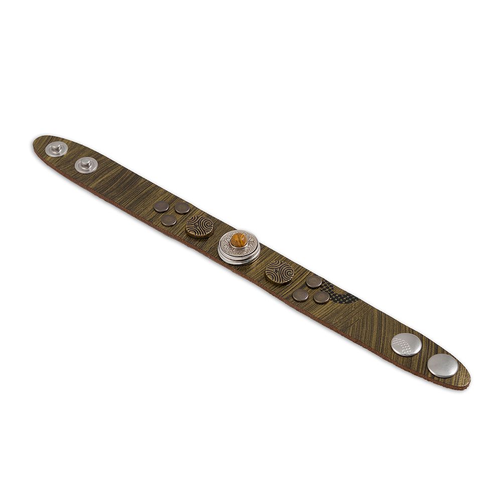 NOOSA Original Trispiral Bracelet Olive Marble