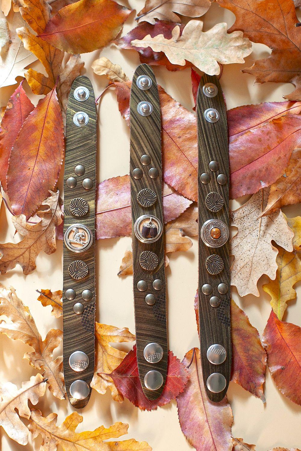 NOOSA Original Trispiral bracelet olive marble