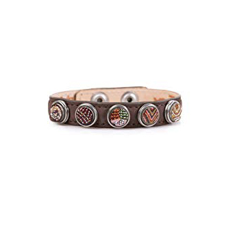 NOOSA Petite classic bracelet brown 5 chunks®