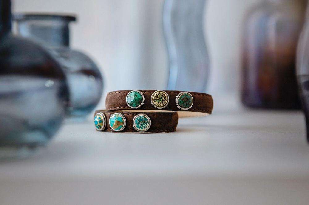 NOOSA Petite Classic Double Bracelet Brown