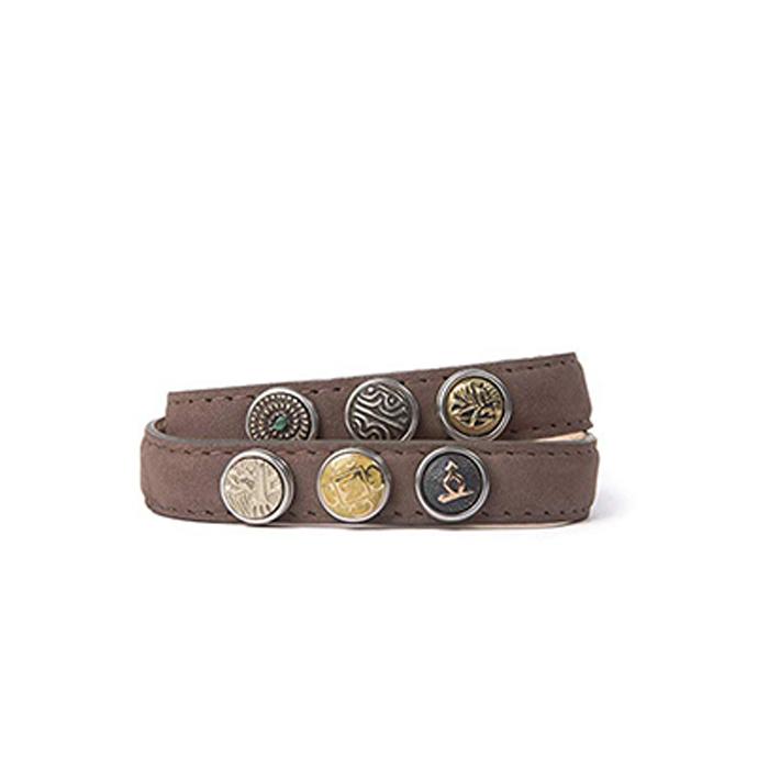 NOOSA Petite Classic Double Bracelet Brown