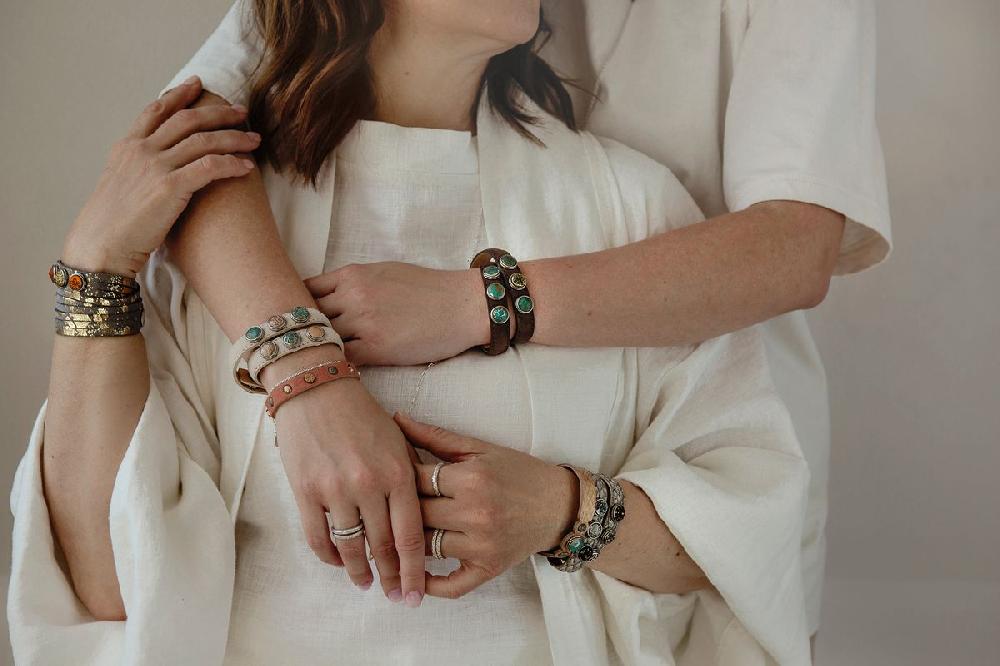 NOOSA Petite Classic Double Bracelet Cream