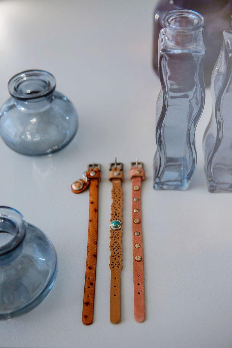 NOOSA Petite Dots Bracelet Cognac