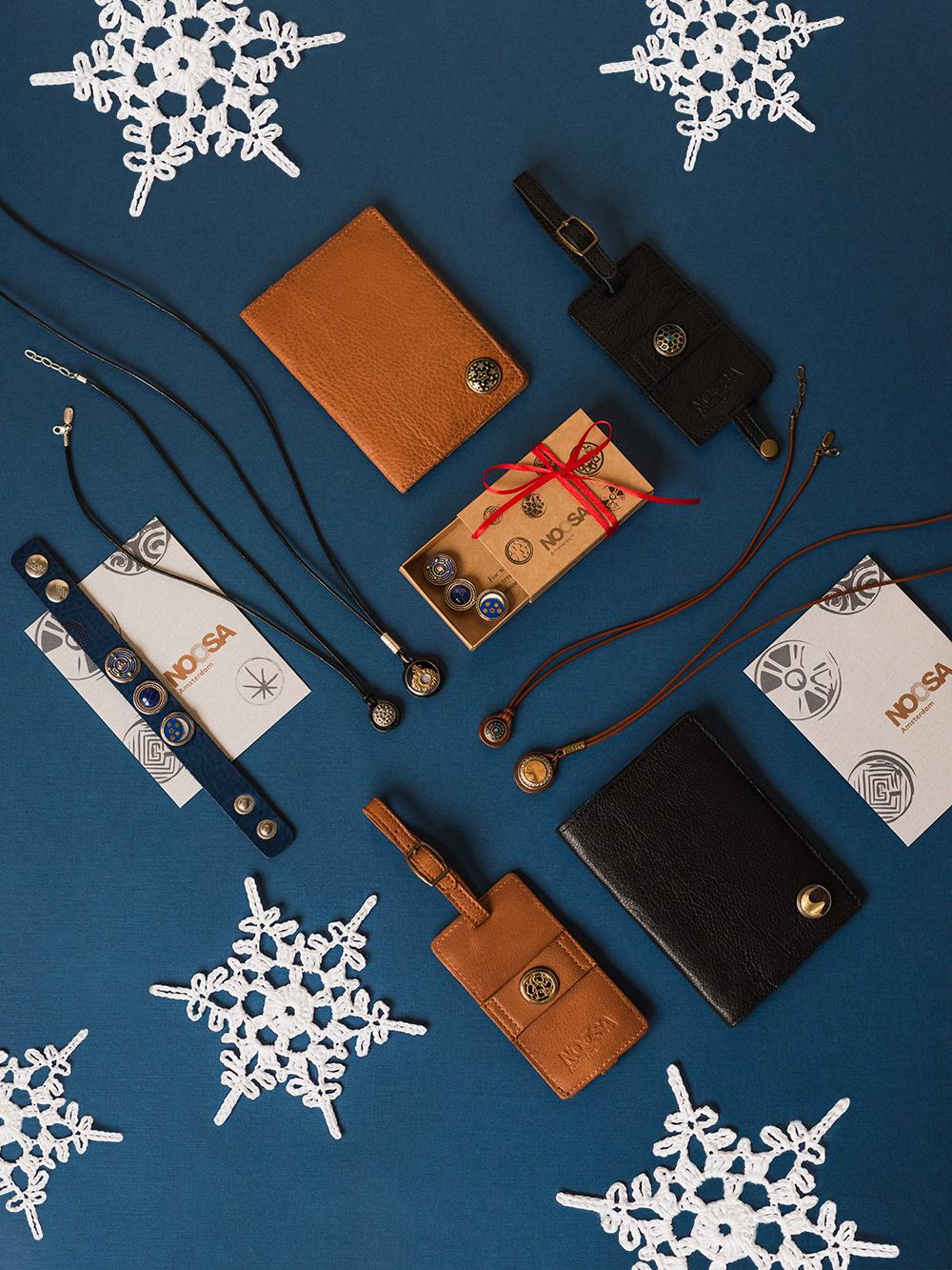 NOOSA Petite Sol Leather Necklace Mid Brown